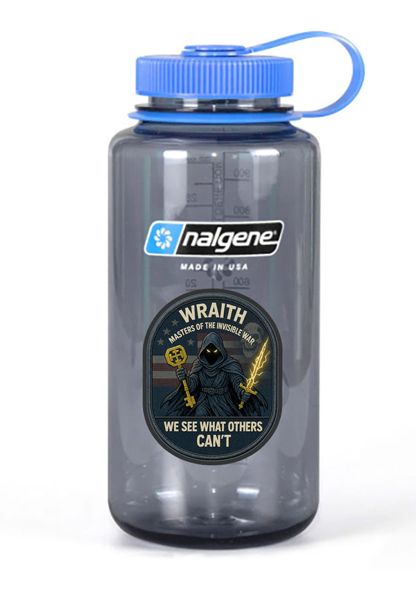 Wraith 32 oz Nalgene Grey Wide Mouth Water Bottle.