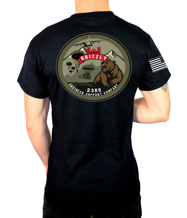 50-50 Blend Black Unisex PT Short Sleeve Shirt. Approved for PT