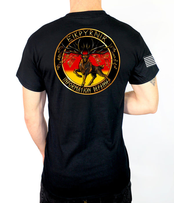 Black 50-50 Blend Unisex PT Short Sleeve Shirt