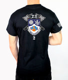 50-50 Blend Black Unisex PT Short Sleeve Shirt. Approved for PT