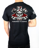 50-50 Blend Black Unisex PT Short Sleeve Shirt. Approved for PT.