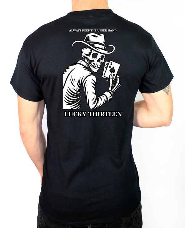 50-50 Blend Black Unisex PT Short Sleeve Shirt. Approved for PT