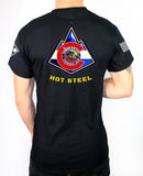 50-50 Blend Black Unisex PT Short Sleeve Shirt. Approved for PT