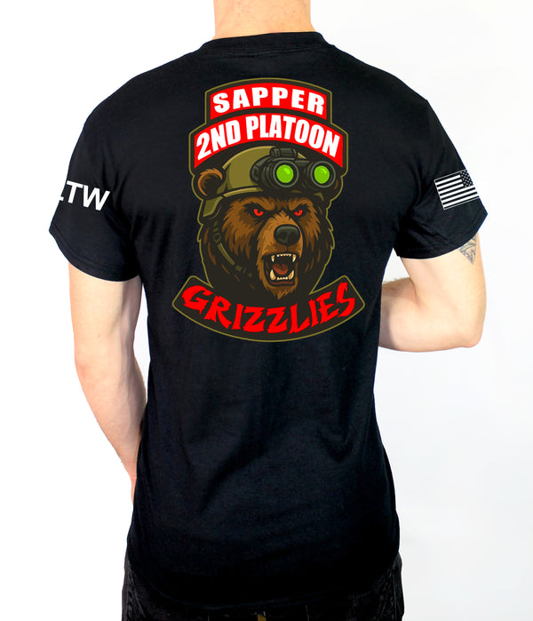 50-50 Blend Black Unisex PT Short Sleeve Shirt. Approved for PT