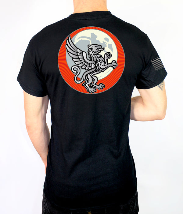 HYPERION 50-50 Blend Black Unisex PT Short Sleeve Shirt. Approved for PT