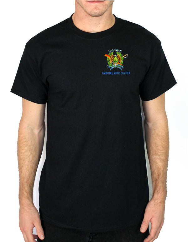 PDN SAMC Color Design 50-50 Blend Black Unisex Short Sleeve Shirt. NOT Approved for PT