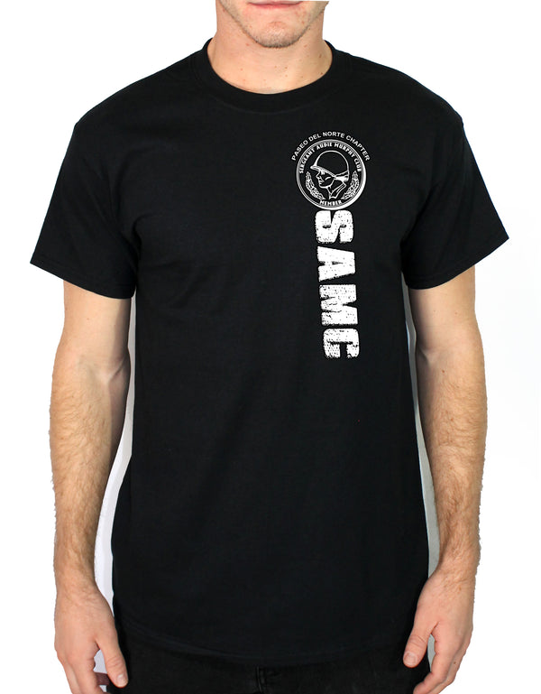 PDN SAMC PT 50-50 Blend Black Unisex Short Sleeve Shirt. Approved for PT