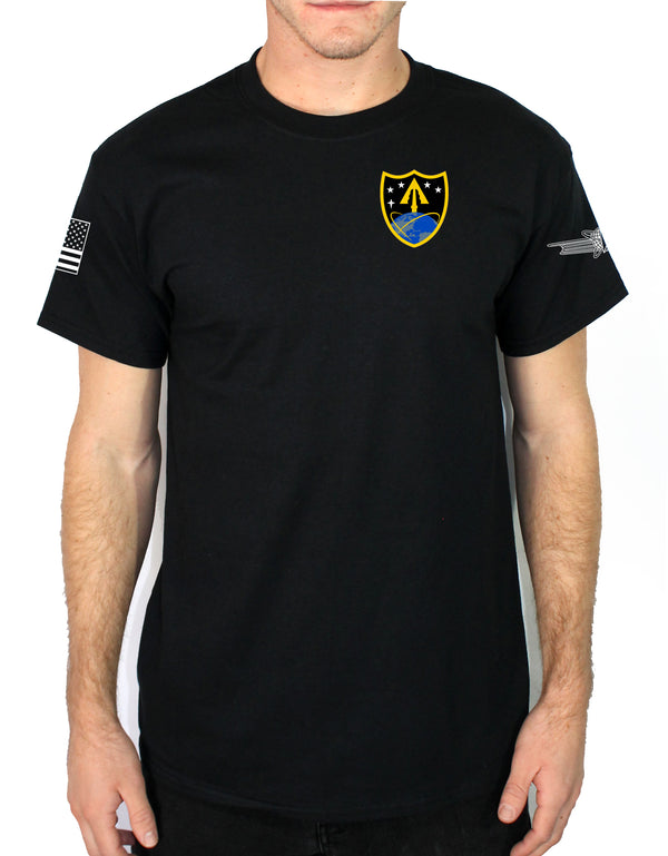 ARMY Black 50-50 Blend Unisex PT Short Sleeve Shirt