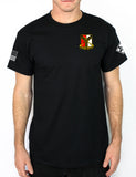 Coldblood 50-50 Blend Black Unisex PT Short Sleeve Shirt. Approved for PT