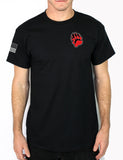 50-50 Blend Black Unisex PT Short Sleeve Shirt. Approved for PT