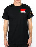 C Co 50-50 Blend Black Unisex PT Short Sleeve Shirt. Approved for PT