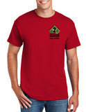 Red 50-50 Blend Black Unisex PT Short Sleeve Shirt. Not Authorized for PT until July 1, 2024.