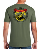 OCS Class OD Green PT 50-50 Blend Unisex Short Sleeve Shirt. Approved for PT