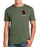 Archangel 6 4th OD Green 50-50 Blend (White Design) Unisex PT Short Sleeve Shirt