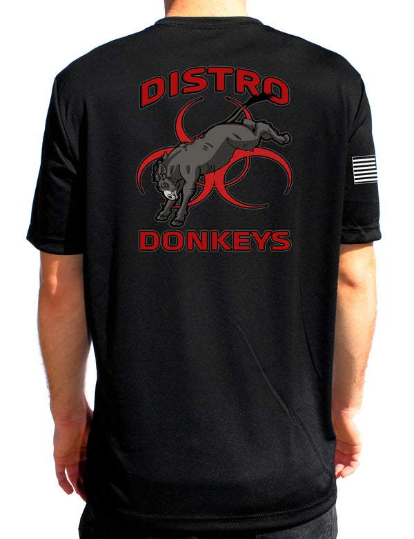 Distro Black Athletic T-Shirt. This shirt IS approved for PT