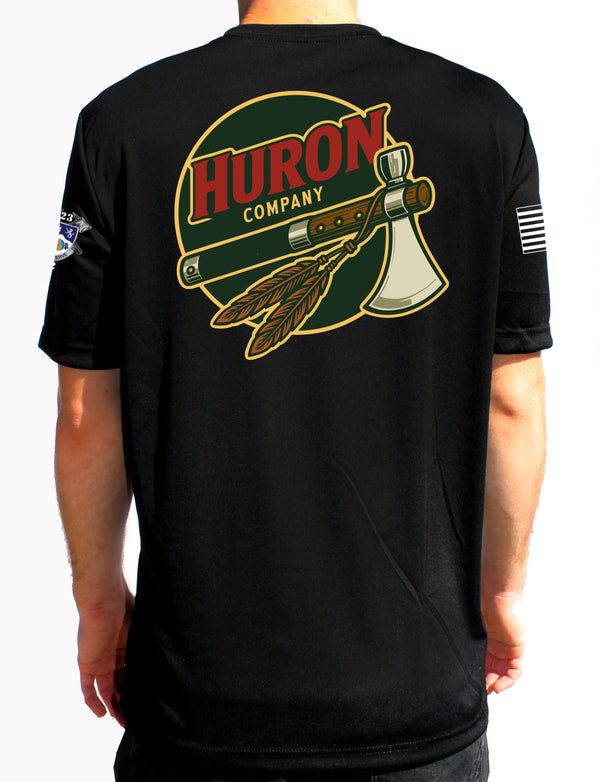 Huron Co Athletic Black T-Shirt. This shirt IS approved for PT