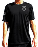 Bandits (White) Short Sleeve Performance Unisex Shirt. This shirt IS approved for PT