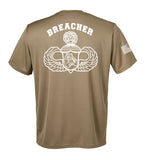 Breacher Performance Coyote Tan Closed Mesh Unisex Shirt. This shirt is NOT approved for PT