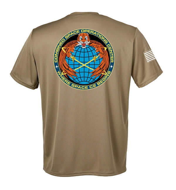 Performance Coyote Tan Closed Mesh Unisex Shirt. This shirt is NOT approved for PT