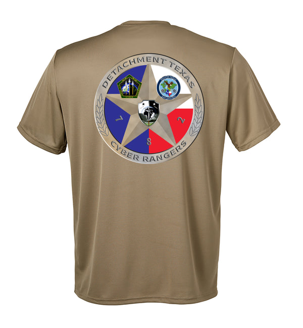 Det TX Performance Coyote Tan Unisex Shirt. This shirt is NOT approved for PT.