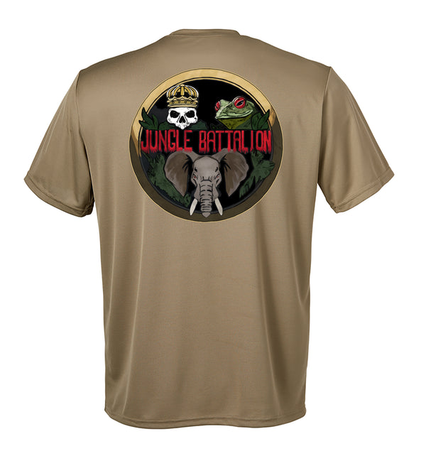 Jungle Back Performance Coyote Tan Closed Mesh Unisex Shirt. This shirt is NOT approved for PT.