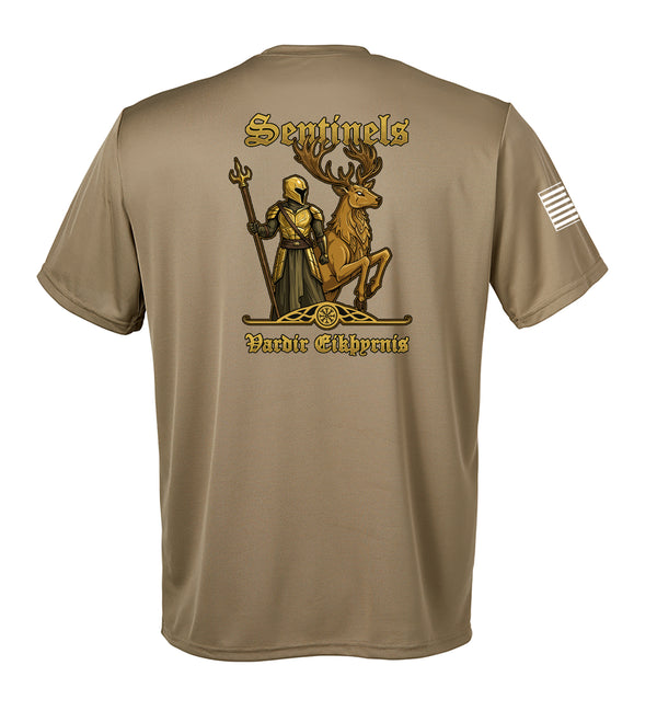 Sentinels Performance Coyote Tan Closed Mesh Unisex Shirt. This shirt is NOT approved for PT