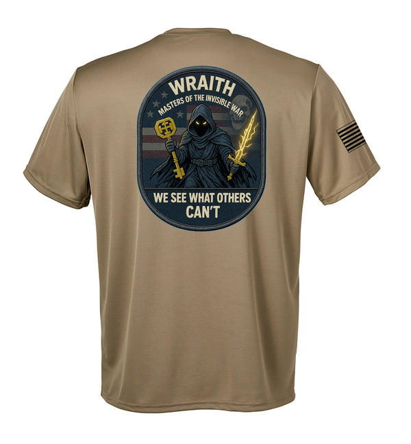 Wraith Performance Coyote Tan Closed Mesh Unisex Shirt. This shirt is NOT approved for PT