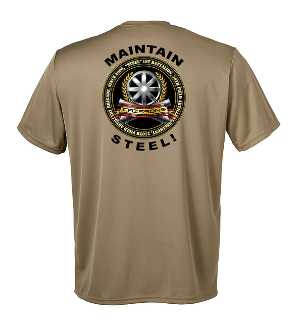 Performance Coyote Tan Closed Mesh Unisex Shirt. This shirt is NOT approved for PT