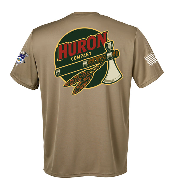 Huron Co Performance Coyote Tan Unisex Shirt. This shirt is NOT approved for PT
