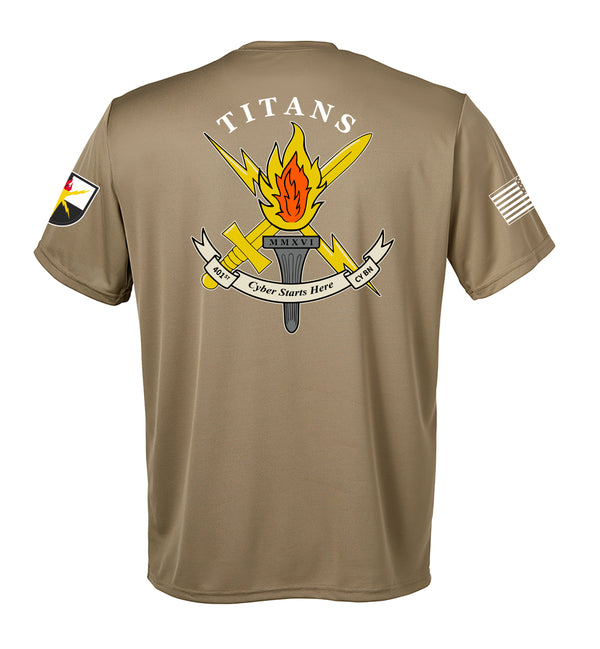 Performance Coyote Tan Closed Mesh Unisex Shirt. This shirt is NOT approved for PT