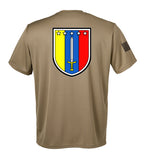 Performance Coyote Tan Closed Mesh Unisex Shirt. This shirt is NOT approved for PT