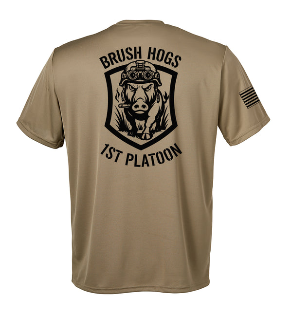 A Co Ghost Performance Coyote Tan Closed Mesh Unisex Shirt. This shirt is NOT approved for PT