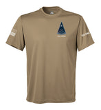 Performance Coyote Tan Closed Mesh Unisex Shirt. This shirt is NOT approved for PT