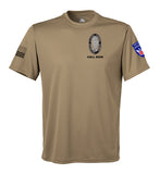 Performance Coyote Tan Closed Mesh Unisex Shirt. This shirt is NOT approved for PT