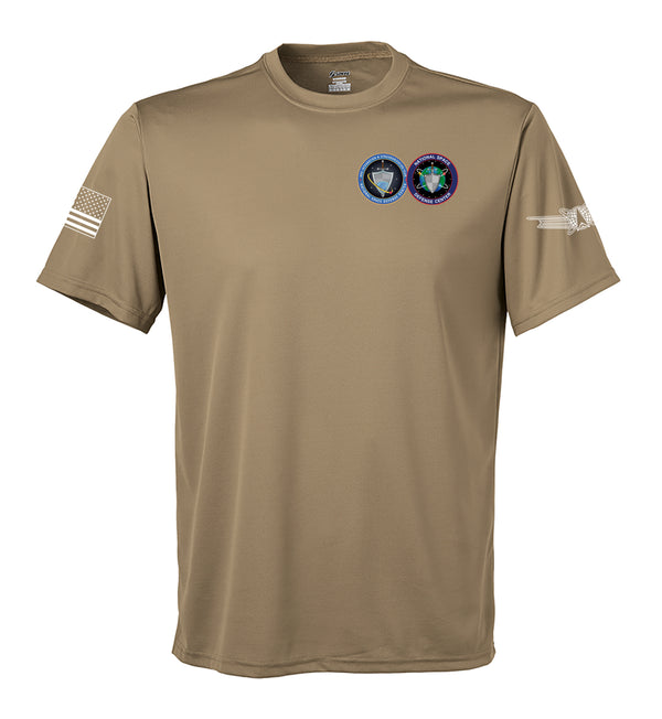 NIST & NSDC Performance Coyote Tan Closed Mesh Unisex Shirt. This shirt is NOT approved for PT.