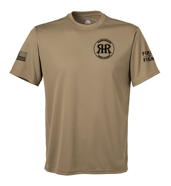 RR Performance Coyote Tan Closed Mesh Unisex Shirt. This shirt is NOT approved for PT
