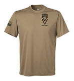 Scout Performance Coyote Tan Closed Mesh Unisex Shirt. This shirt is NOT approved for PT