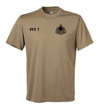 Steadfast/Loyal Performance Coyote Tan Closed Mesh Unisex Shirt. This shirt is NOT approved for PT