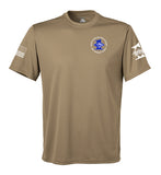 Performance Coyote Tan Closed Mesh Unisex Shirt. This shirt is NOT approved for PT