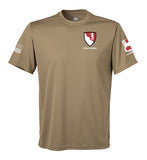 Performance Coyote Tan Closed Mesh Unisex Shirt. This shirt is NOT approved for PT