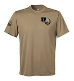 Performance Coyote Tan Closed Mesh Unisex Shirt. This shirt is NOT approved for PT