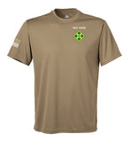 Performance Coyote Tan Closed Mesh Unisex Shirt. This shirt is NOT approved for PT