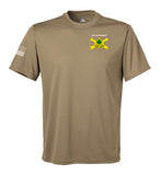 Performance Coyote Tan Closed Mesh Unisex Shirt. This shirt is NOT approved for PT.