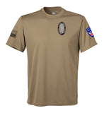 Performance Coyote Tan Closed Mesh Unisex Shirt. This shirt is NOT approved for PT