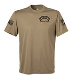 Performance Coyote Tan Closed Mesh Unisex Shirt. This shirt is NOT approved for PT.