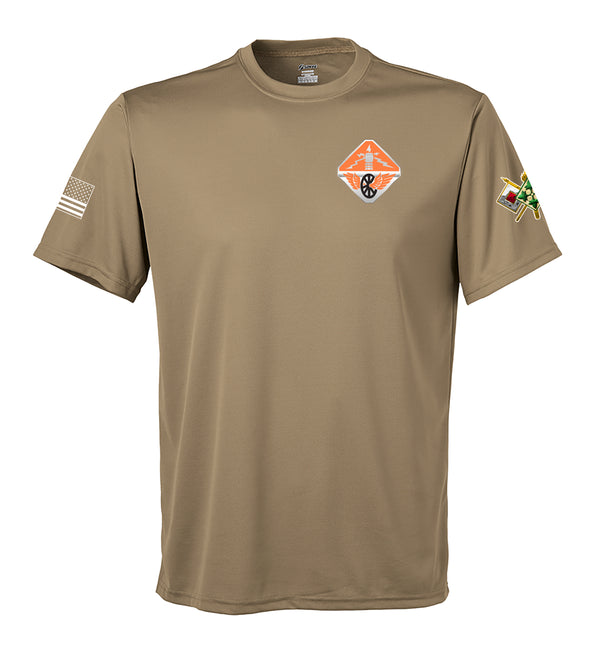 Performance Coyote Tan Closed Mesh Unisex Shirt. This shirt is NOT approved for PT