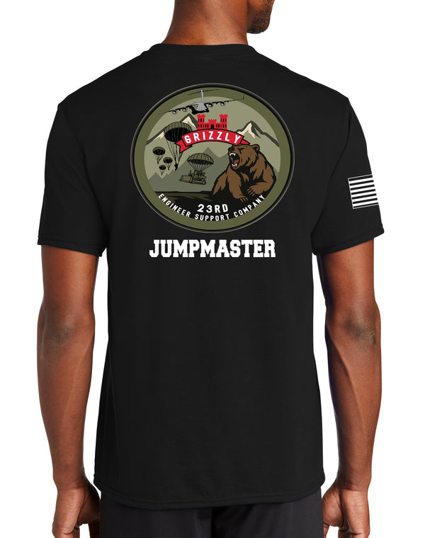 Jumpmaster Unisex Performance Short Sleeve PT Shirt (Feels like Cotton). This shirt IS approved for PT.