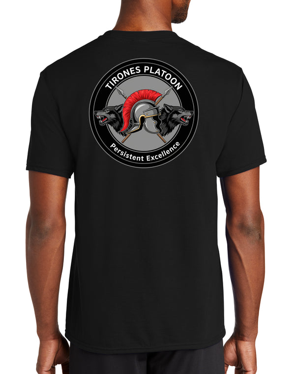 TIRONES PLT Unisex Performance Short Sleeve PT Shirt (Feels like Cotton). This shirt IS approved for PT.