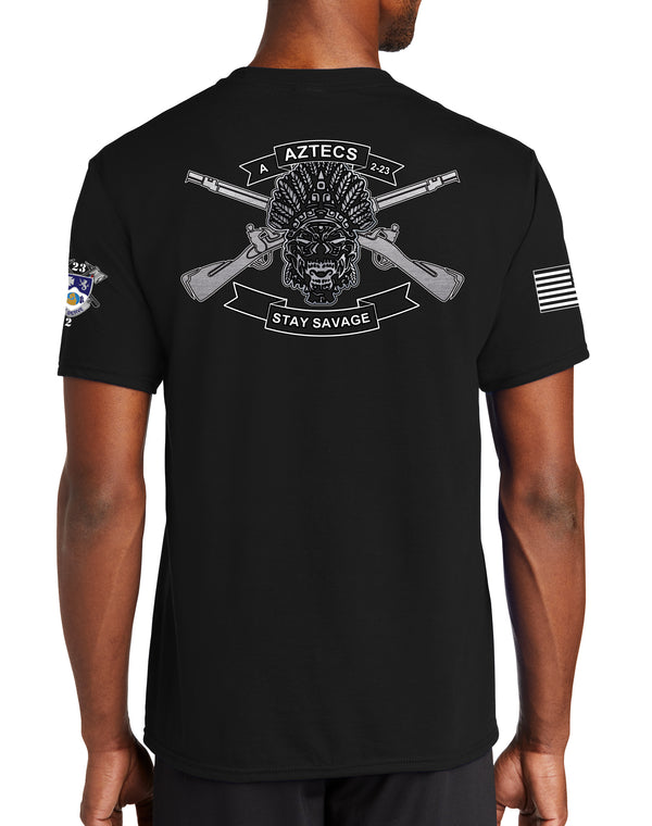 Aztec Co Performance Unisex t-shirt. (Feels like a Reg T-Shirt). This shirt IS approved for PT