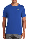 Colors Polyester Performance T-Shirt. (Feels like Cotton) Art on Back, Round Design.